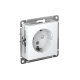 Розетка 1-м СП AtlasDesign 16А IP20 с заземл. защ. шторки механизм бел. SE ATN000145