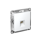 Розетка компьютерная 1-м AtlasDesign RJ45 кат.5E механизм бел. SE ATN000183