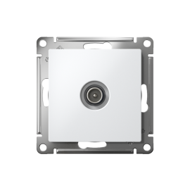 Розетка телевизионная оконечная TV AtlasDesign 1дБ механизм бел. SE ATN000191