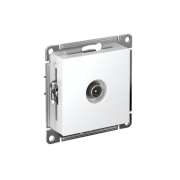 Розетка телевизионная проходная TV AtlasDesign 4дБ механизм бел. SE ATN000192