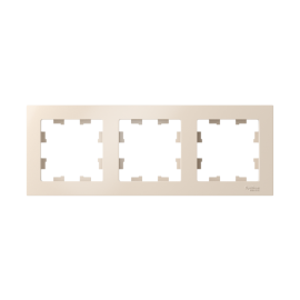 Рамка 3-м AtlasDesign универс. беж. SE ATN000203