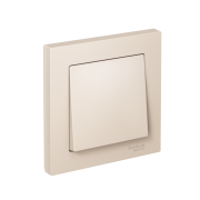 Выключатель 1-кл. СП AtlasDesign 10А IP20 (сх. 1) 10AX в сборе беж. SE ATN000212