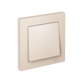 Выключатель 1-кл. СП AtlasDesign 10А IP20 (сх. 1) 10AX в сборе беж. SE ATN000212