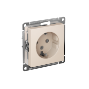 Розетка 1-м СП AtlasDesign 16А IP20 с заземл. механизм беж. SE ATN000243