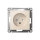 Розетка 1-м СП AtlasDesign 16А IP20 без заземл. защ. шторки механизм беж. SE ATN000249