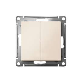 Выключатель 2-кл. СП AtlasDesign 10А IP20 (сх. 5) 10AX механизм беж. SE ATN000251