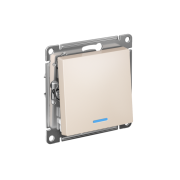 Переключатель проходной 1-кл. СП AtlasDesign 10А IP20 (сх. 6а) 10AX с подсветкой механизм беж. SE ATN000263
