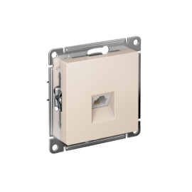 Розетка телефонная 1-м СП AtlasDesign RJ11 механизм беж. SE ATN000281