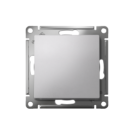 Выключатель 1-кл. СП AtlasDesign 10А IP20 (сх. 1) 10AX с самовозвратом механизм алюм. SE ATN000315