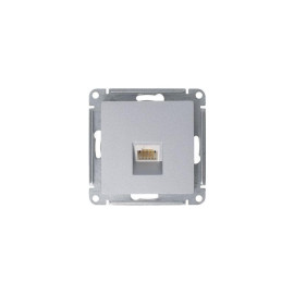 Розетка компьютерная 1-м AtlasDesign RJ45 кат.5E механизм алюм. SE ATN000383