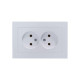 Розетка 2-м СП AtlasDesign 16А IP20 без заземл. в сборе жемчуж. SE ATN000420