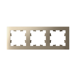 Рамка 3-м AtlasDesign универс. шампань SE ATN000503