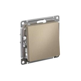 Выключатель 1-кл. СП AtlasDesign 10А IP20 (сх. 1) 10AX механизм шампань SE ATN000511