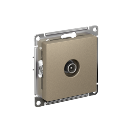 Розетка телевизионная TV AtlasDesign коннектор механизм шампань SE ATN000593