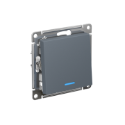 Выключатель 1-кл. СП AtlasDesign 10А IP20 (сх. 1а) 10AX с подсветкой механизм грифель SE ATN000713