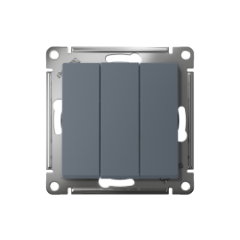 Выключатель 3-кл. СП AtlasDesign 10А IP20 (сх. 1+1+1) 10AX механизм грифель SE ATN000731