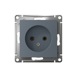 Розетка 1-м СП AtlasDesign 16А IP20 без заземл. без защ. шторок механизм грифель SE ATN000741