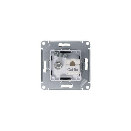 Розетка компьютерная + телевизионная 2-м СП AtlasDesign RJ45 кат.5E + TV механизм грифель SE ATN000789