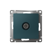 Розетка телевизионная оконечная TV AtlasDesign 1дБ механизм изумруд SE ATN000891