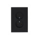 Розетка 2-м СП AtlasDesign 16А IP20 без заземл. в сборе карбон SE ATN001020