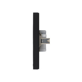 Розетка 2-м СП AtlasDesign 16А IP20 без заземл. в сборе карбон SE ATN001020