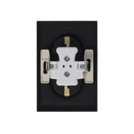 Розетка 2-м СП AtlasDesign 16А IP20 с заземл. в сборе карбон SE ATN001024