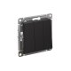 Выключатель 3-кл. СП AtlasDesign 10А IP20 (сх. 1+1+1) 10AX механизм карбон SE ATN001031