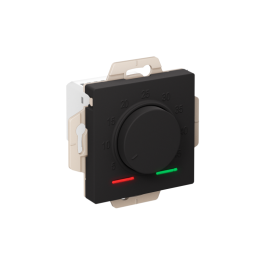 Механизм термостата AtlasDesign 10А электрон. для теплого пола с выносным датчиком +5град.C +45град.C в сборе карбон SchE ATN001035