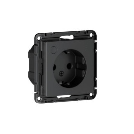 Розетка AtlasDesign Smart 16А L+N с заземл. защ. шторки Zigbee механизм карбон SE ATN001045Z