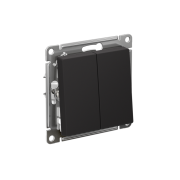 Выключатель 2-кл. СП AtlasDesign 10А IP20 (сх. 5) 10AX механизм карбон SE ATN001051
