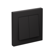 Выключатель 2-кл. СП AtlasDesign 10А IP20 (сх. 5) 10AX в сборе карбон SE ATN001052