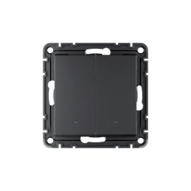 Выключатель 2-кл. AtlasDesign Smart 10А (сх. 5) L+N с подсветкой Zigbee механизм карбон SE ATN001053Z