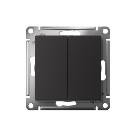 Переключатель проходной 2-кл. СП AtlasDesign 10А IP20 (сх. 6/2) 10AX механизм карбон SE ATN001065