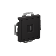 Розетка HDMI AtlasDesign механизм карбон SE ATN001080