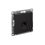 Розетка телефонная 1-м СП AtlasDesign RJ11 механизм карбон SE ATN001081