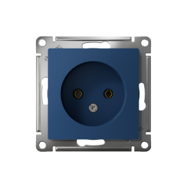 Розетка AtlasDesign 16А без заземл. без шторок механизм аквамарин SE ATN001141
