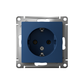 Розетка AtlasDesign 16А с заземл. механизм аквамарин SE ATN001143