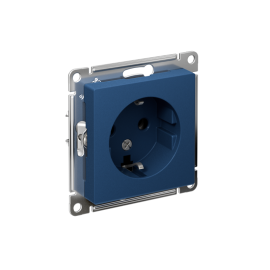 Розетка AtlasDesign 16А с заземл. механизм аквамарин SE ATN001143