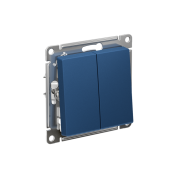 Переключатель 2-кл. AtlasDesign (сх. 6/2) 10AX механизм аквамарин SE ATN001165