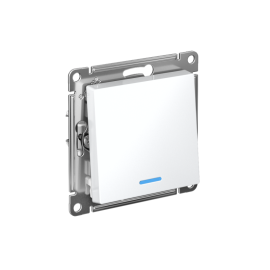 Выключатель 1-кл. AtlasDesign (сх. 1а) 10AX с подсветкой механизм лотос SE ATN001313