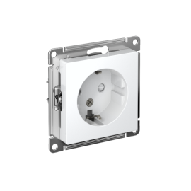 Розетка AtlasDesign 16А с заземл. защ. шторки механизм лотос SE ATN001345