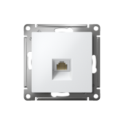 Розетка компьютерная AtlasDesign RJ45 кат.5E механизм лотос SE ATN001383