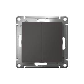 Переключатель 2-кл. AtlasDesign (сх. 6/2) 10AX механизм базальт SE ATN001465