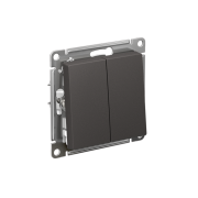 Переключатель 2-кл. AtlasDesign (сх. 6/2) 10AX механизм базальт SE ATN001465