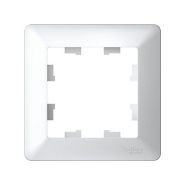 Рамка 1-м AtlasDesign Air бел./дым. бел. SE ATN220101