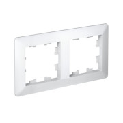 Рамка 2-м AtlasDesign Air бел./дым. бел. SE ATN220102