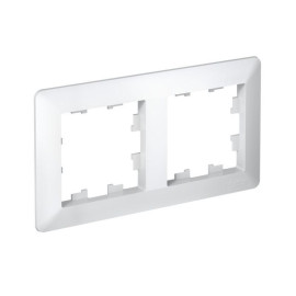 Рамка 2-м AtlasDesign Air бел./дым. бел. SE ATN220102