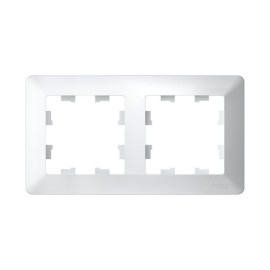 Рамка 2-м AtlasDesign Air бел./дым. бел. SE ATN220102