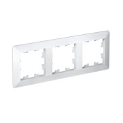 Рамка 3-м AtlasDesign Air бел./дым. бел. SE ATN220103