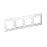 Рамка 4-м AtlasDesign Air бел./дым. бел. SE ATN220104